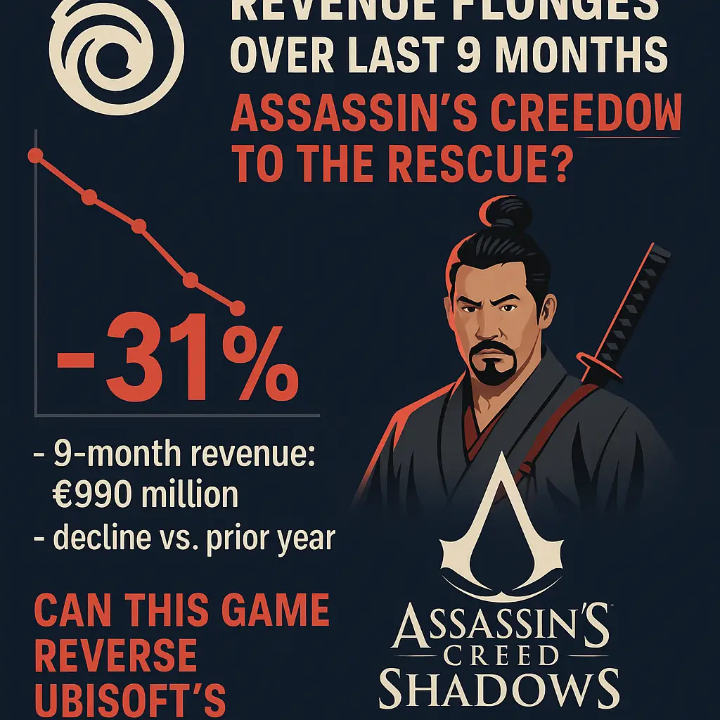 کاهش 31 درصدی درآمد یوبی‌سافت